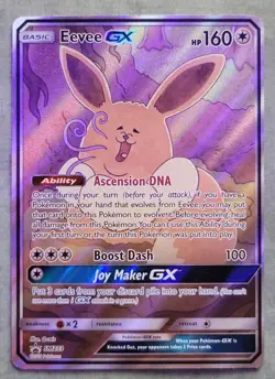 Eevee GX SM233 Sm Promo Holo Illustration Rare Full Art Pokemon LP - Image 1