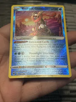 Pokemon TCG Radiant Greninja 046/189 Astral Radiance 2022 Radiant Rare Holo- NM - Image 4