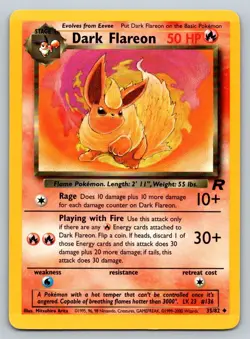Dark Flareon - Team Rocket - Uncommon - 35/82 - Pokemon - LP Unlimited - Image 2