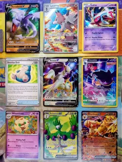Pokemon TCG: Random Binder Collection Lot IR AR Full Art VSTAR Holo Rares Promo - Image 1