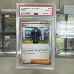 2023 POKEMON OBF EN-OBSIDIAN FLAMES 188 GEETA GEM MINT PSA 10 - Image 1