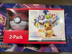 Pokemon Prismatic Evolutions Bundle – 2 Pack Sam’s Club ETB + Poke Ball Sealed - Image 1