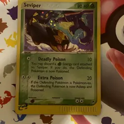 Pokemon TCG Seviper EX Sandstorm 11/100 Reverse Holo Holo Rare 2003 Nintendo - Image 2