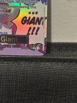 Bandai One Piece CCG Gum-Gum Giant alt art English OP09-078 - Image 5