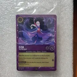 Disney Lorcana Elsa The Fifth Spirit Promo 6/P3 Glitter Foil Sealed - Image 1