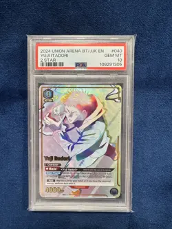 Union Arena 2024 Jujutsu Kaisen UE03BT/JJK-1-040 2 Star SR Yuji PSA 10 English - Image 3