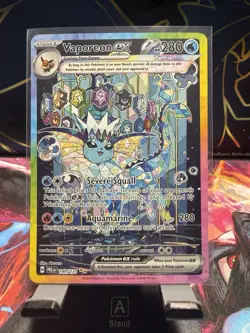 Pokemon TCG Vaporeon EX Prismatic Evolutions Special Illustration Card 149/131 - Image 1
