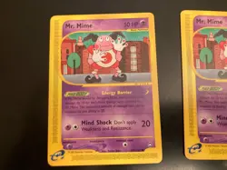 Lot of *3* 2002 Pokemon Aquapolis Cards: #85/HORSEA + #95 a+b/MR. MIME **NM** - Image 2
