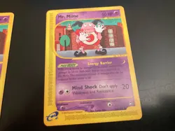 Lot of *2* 2002 Pokemon Aquapolis Cards: #95 a + 95 b/MR. MIME **NM** - Image 3