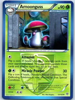 Amoonguss 2012 13/135 Uncommon Regular Pokemon Trading Card - Image 1