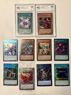 Yugioh Lot (10) - Collectors Tin, Sleeves, Card Box, Dog Tag, Graded + More - Image 2