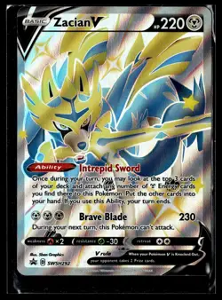 Pokemon TCG SWSH: Sword & Shield Promo Cards #SWSH292 Zacian V (Shiny) - Image 1