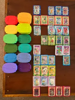 Lot of 34/48 Digimon Taco Bell Metal Cards, Includes 31 Duplicates, Digivices - Image 1