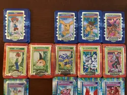Lot of 34/48 Digimon Taco Bell Metal Cards, Includes 31 Duplicates, Digivices - Image 3