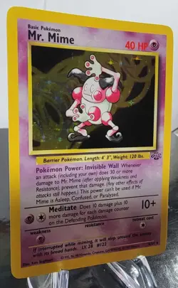 Pokemon Card Mr. Mime Holographic 1999 Jungle Set No. 6/64 NM WoTC - Image 2