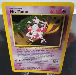 Pokemon Card Mr. Mime Holographic 1999 Jungle Set No. 6/64 NM WoTC - Image 4