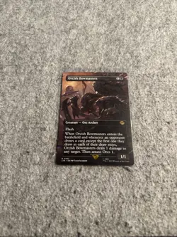 MTG Magic Lord of the Rings #433 Orcish Bowmasters Rare Borderless - Image 1