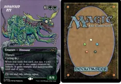 Agonasaur Rex (Borderless) Aetherdrift Regular FOIL MTG NM - Image 1