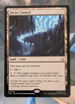 MTG Avatar: The Last Airbender Rare SECRET TUNNEL NM - Image 1