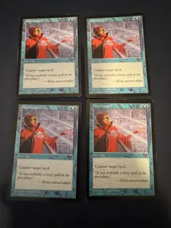 MTG - Magic The Gathering - Counterspell X 4 - Tempest - LP/EX! - Image 1