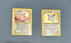 Pokemon Jungle set Wigglytuff and Clefable - Holographic- Set Symbol Error Cards - Image 1
