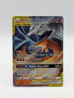 Pokemon TCG Reshiram & Charizard GX 20/214 Tag Team Ultra Rare NM Condition - Image 1
