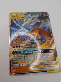 Pokemon TCG Reshiram & Charizard GX 20/214 Tag Team Ultra Rare NM Condition - Image 3