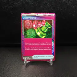 Unfair Stamp - 165/167 -Twilight Masquerade ACE Spec Pokemon Card - Image 1