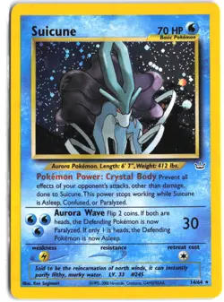 Suicune 14/64 Holo Rare Neo Revelation Pokemon Unlimited Holo - Image 1