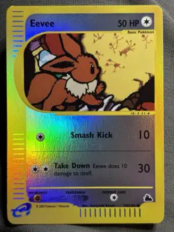 Eevee 54/144 Reverse Holo Skyridge Pokemon NM - Image 1