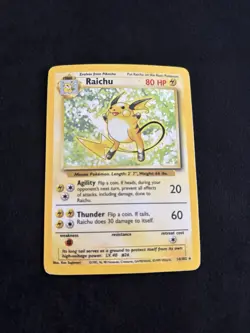 Raichu 014/102 Base Set Holo Pokemon TCG - HP - Image 1