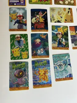 (19) Pokemon Vintage Pocket Monsters Vending HOLO Stickers Good Condition - Image 2