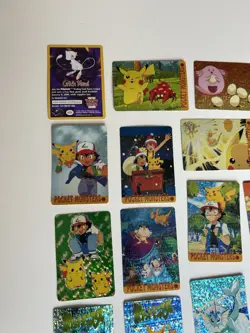 (19) Pokemon Vintage Pocket Monsters Vending HOLO Stickers Good Condition - Image 3