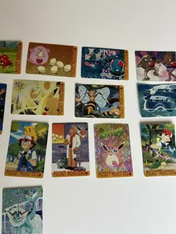 (19) Pokemon Vintage Pocket Monsters Vending HOLO Stickers Good Condition - Image 4