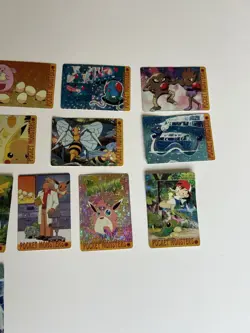 (19) Pokemon Vintage Pocket Monsters Vending HOLO Stickers Good Condition - Image 5
