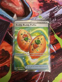 Pokemon Buddy-Buddy Poffin 167/132 Mega Evolution Ultra Rare Full Art English - Image 1