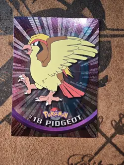 Pokemon Pidgeot #18 Topps 1999 TV Animation Ed Holo Foil Topps Black Logo - Image 1