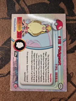 Pokemon Pidgeot #18 Topps 1999 TV Animation Ed Holo Foil Topps Black Logo - Image 2