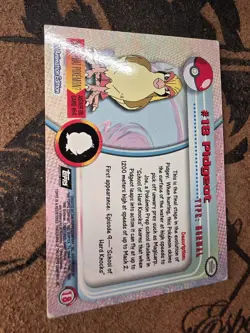 Pokemon Pidgeot #18 Topps 1999 TV Animation Ed Holo Foil Topps Black Logo - Image 3
