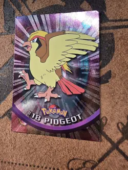 Pokemon Pidgeot #18 Topps 1999 TV Animation Ed Holo Foil Topps Black Logo - Image 4