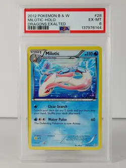 Milotic - BW Dragons Exalted - POKEMON - 28/124 - Holo Rare - 2012 - PSA 6 - Image 1