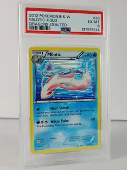 Milotic - BW Dragons Exalted - POKEMON - 28/124 - Holo Rare - 2012 - PSA 6 - Image 2