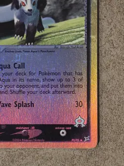 [ LP+ ] Pokemon Team Aqua's Mightyena 30/95 EX Team Magma vs Aqua Reverse Holo - Image 5