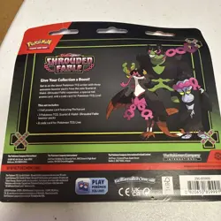 Pokemon SHROUDED FABLE 3pk Blister With Pecharunt Promo NEW - Image 5