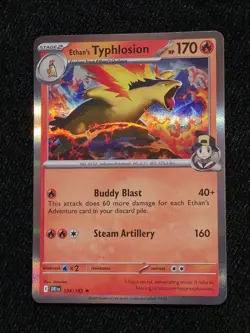 Pokemon Ethan's Typhlosion 034/182 Sv10: Destined Rivals Holo Rare 170 HP - Image 1