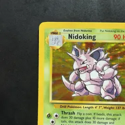 Pokemon Vintage Holo Nidoking Base Set 11/102 WotC 1999 - Image 2