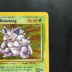 Pokemon Vintage Holo Nidoking Base Set 11/102 WotC 1999 - Image 3