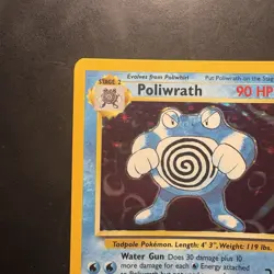 Pokemon Vintage Base Set Poliwrath 13/102 Holo Rare Wotc 1999 - Image 2