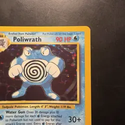 Pokemon Vintage Base Set Poliwrath 13/102 Holo Rare Wotc 1999 - Image 3