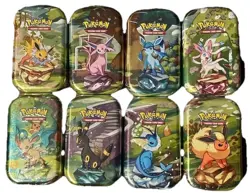 Pokemon Prismatic Evolutions Full Art Mini Tin Set New and Sealed - Image 1